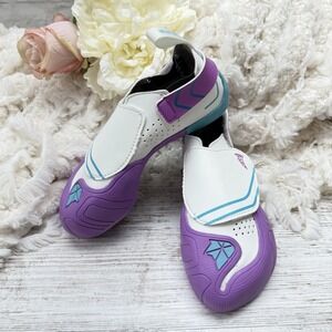 Mad Rock Mad Monkey 3 Kids Rock Climbing Shoes White Purple Teal US Kids 13 NEW